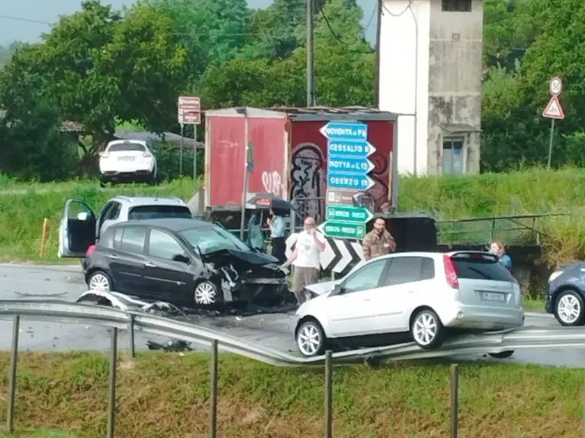 Uno degli ultimi incidenti avvenuti lungo la strada