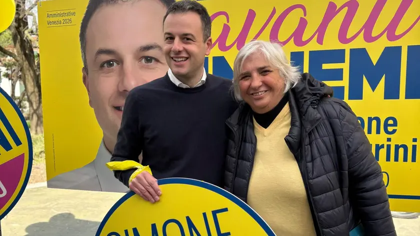 Il candidato sindaco per il centrodestra a Venezia con Pola Mar