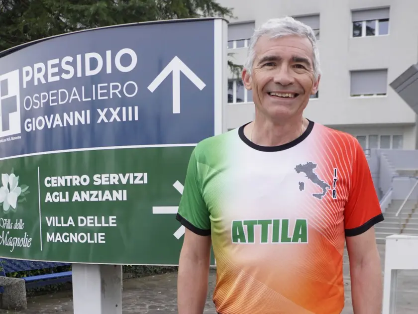 Attilio Moregola, 59 anni, è pronto a correre ai mondiali di 48 ore su strada