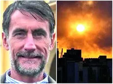 Gabriele Pin e le bombe su Teheran (foto Ansa)