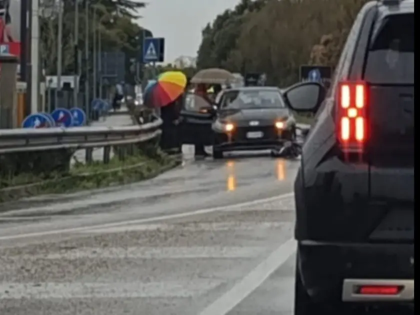 L'incidente sulla Triestina a San Donà