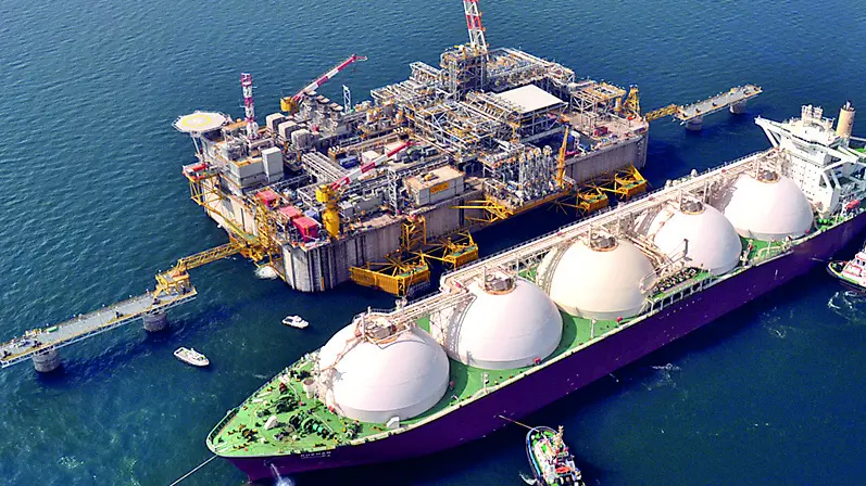 Il rigassificatore al largo delle coste del Polesine