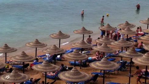 Una spiaggia a Sharm El-Sheikh