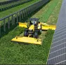 Una simulazione del futuro parco agrivoltaico: ci sarà ampio spazio per superfici da coltivare
