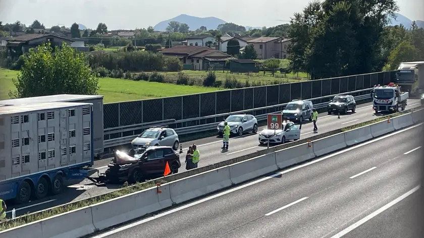 Tamponamento in autostrada (archivio)