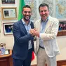 Andrea Tomaello con Matteo Salvini