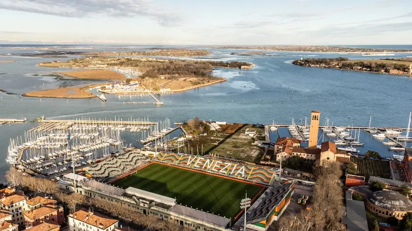 Lo stadio Pierluigi Penzo nell’isola di Sant’Elena: è stato inaugurato nel 1913