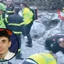 I soccorsi sul luogo della tragedia e, nel tondo, Alessio Nicholas Popa