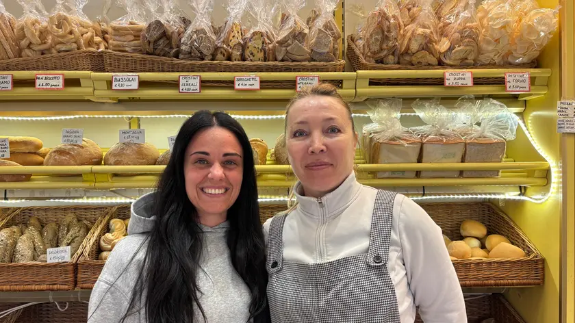 Marta Bruscagin (a sinistra) con una collaboratrice