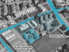 L'intervento in via del Lavoratore a Marghera