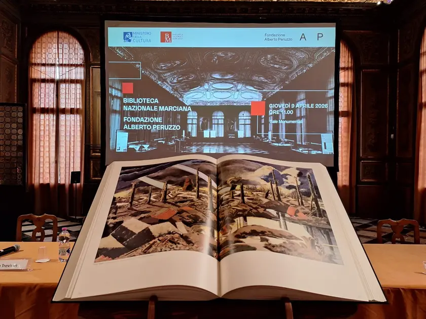 Il libro "Modern Art revolution and painting" aperto è largo un metro