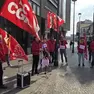 Una protesta della Cgil
