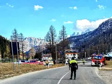 Il luogo dell'incidente mortale a Soraga