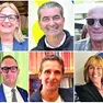 In alto, da sinistra: Anna Forte, Francesco Tagliapietra, Carmine Montefusco. In basso, da sinistra: Alex Bazzaro, Il civico Giovanni Pelizzato, Marina Faraguna
