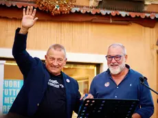 Riccardo Szumski e il candidato sindaco Roberto Agirmo