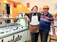 Anna e Marino Umer, che con Valentina Correddu gestiscono la gelateria Itabiba