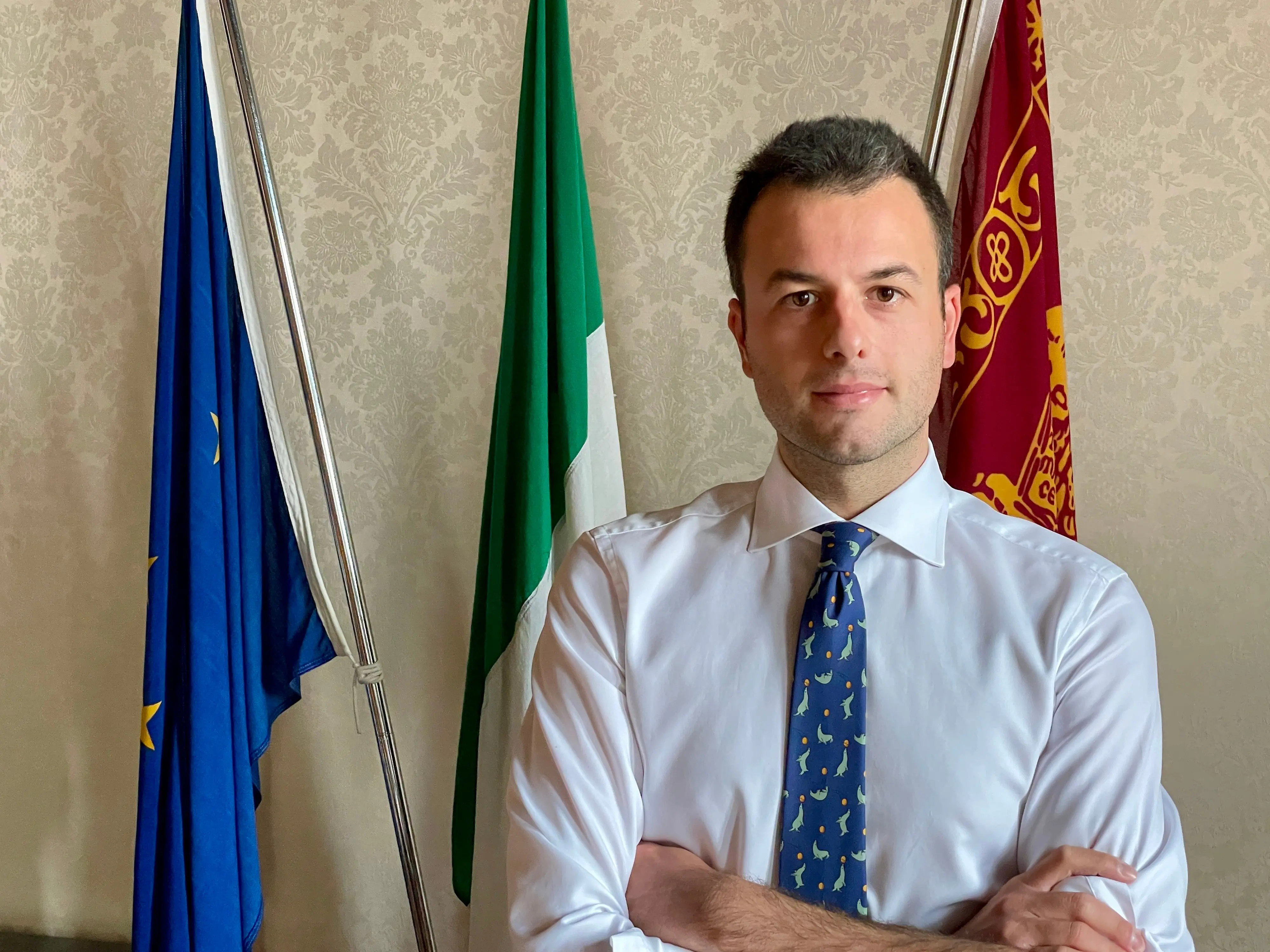 Simone Venturini, candidato sindaco a Venezia per la coalizione di centrodestra