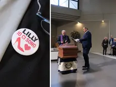 La spilla indossata dai familiari e i funerali di Liliana Resinovich (Silvano)