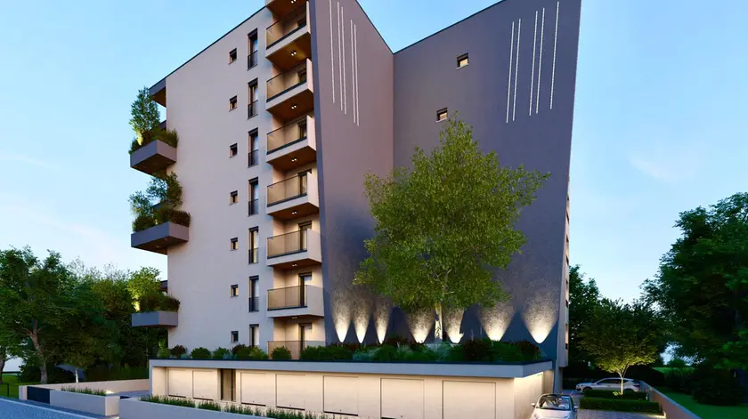 Il progetto del palazzo a otto piani