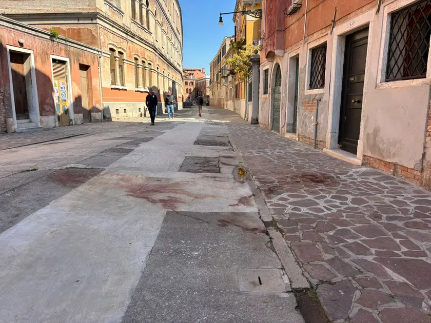 Il luogo dell'accoltellamento