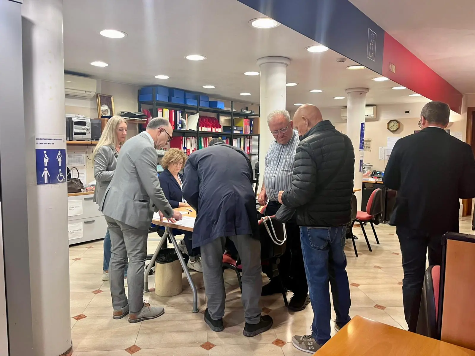 Luigi Corò alla deposizione delle liste