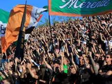 La tifoseria del Venezia al Penzo