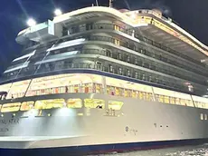 La Viking Star ormeggiata ai Saloni a Chioggia, domenica sera