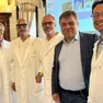 Il dg Massimo Zuin con i medici dell'equipe