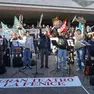 Una protesta dei lavoratori della Fenice contro la nomina di Beatrice Venezi