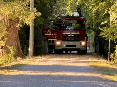 I vigili del fuoco in via Vallon (Foto Pòrcile)