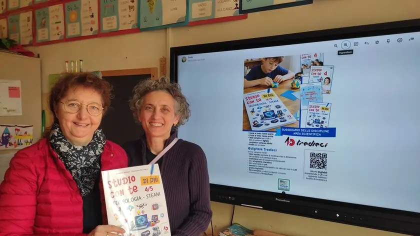 Giuseppina Maria Marra e Donatella Barison, insegnanti dell’istituto comprensivo Betty Pierazzo di Noale. Sono le ideatrici e autrici di questo singolare libretto integrativo al sussidiario
