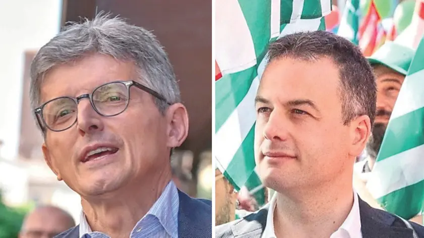 A sinistra Andrea Martella, a destra Simone Venturini