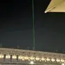 Il raggio laser verde è stato visibile sabato sera da piazza San Marco fino alla terraferma