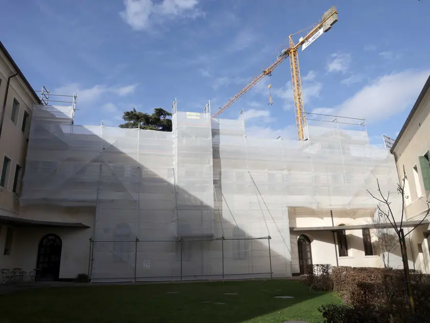 Il cantiere Itaco sospeso in Borgo Mazzini a Treviso