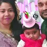 Il primo e unico compleanno della piccola Sidratul, stretta nell’abbraccio dei genitori Jhuma e Sayeed: la bambina è morta in culla a 13 mesi