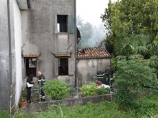 Il luogo in cui si è verificato l'incendio, a Cessalto