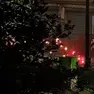 La recinzione dei giardini di via Piave a Mestre in fiamme