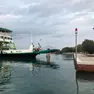 Una nave all'Isola Pellestrina, dove è avvenuto l'incidente (foto di archivio)