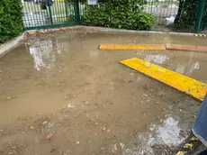 L'allagamento alla scuola Vecellio