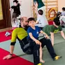 Papà Gabriele De March con il piccolo Lucas