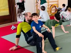 Papà Gabriele De March con il piccolo Lucas