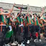 Dal Canal Grande a San Marco, in città è festa grande per la promozione raggiunta dagli uomini di Stroppa. Foto Interpress