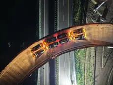 I lavori di collaudo sul nuovo viadotto