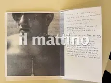 Una delle pagine della lettera scritta da Paolo Bellini (foto Gazzetta di Reggio)