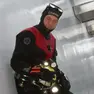 Francesco Boaria, sub speleologo dei vigili del fuoco di Vicenza