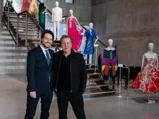 Il presidente Alberto Stefani insieme a Renzo Rosso