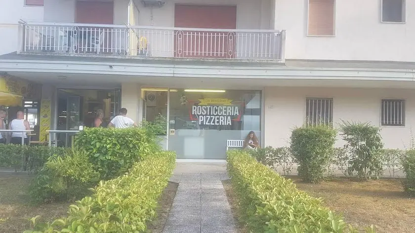 Il luogo dell'aggressione a Bibione