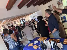 L’inaugurazione della mostra a Ca’ Rapace