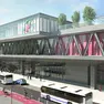 Un rendering del progetto della nuova stazione ferroviaria di Mestre