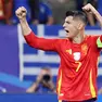 Alvaro Morata con la maglia della Nazionale spagnola